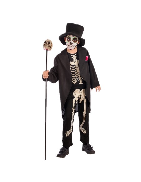 Fantasia de Morte - de alta qualidade, ideal para o Carnaval, festas temáticas e eventos especiais.